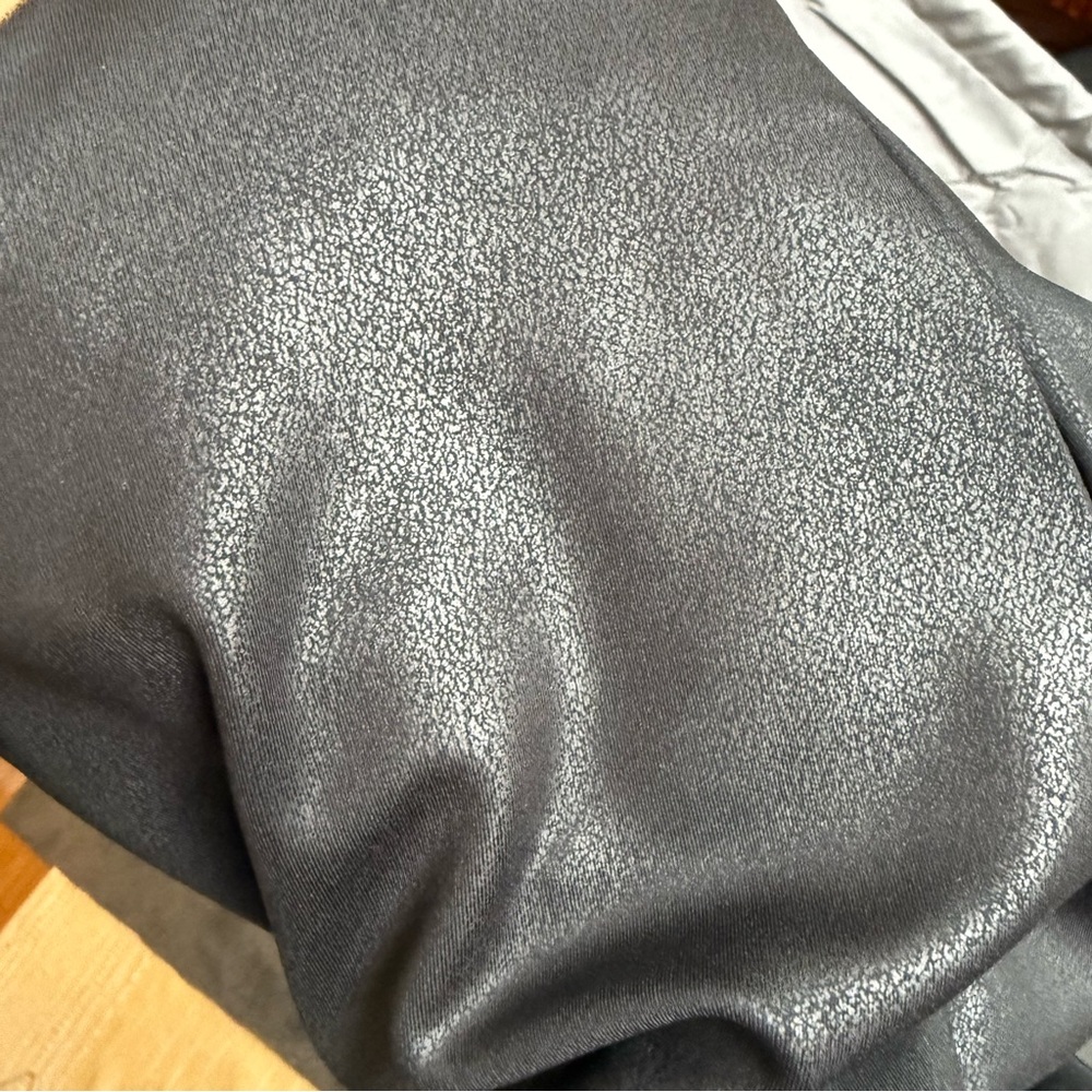 NYDJ Sculpt-Her Faux Leather Sheen Skinny Black Pants Women Size 12 - Picture 12 of 12